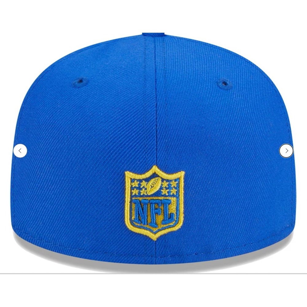 New Era® (Kids SIZE 6‎ 7/8) Los Angeles Rams 59FIFTY Fitted Hat Blue NFL Cap - Picture 4 of 5